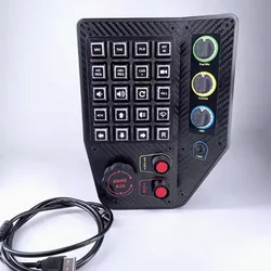 Simulation Racing Multi-function Instrument Center Control Button Box PC USB For Euro Truck Fanatec Thrustmast Logitech