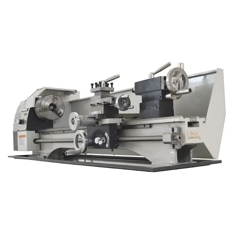 8‑inch swing benchtop manual metal lathe equipped with 1100W brushless low‑noise drive motor