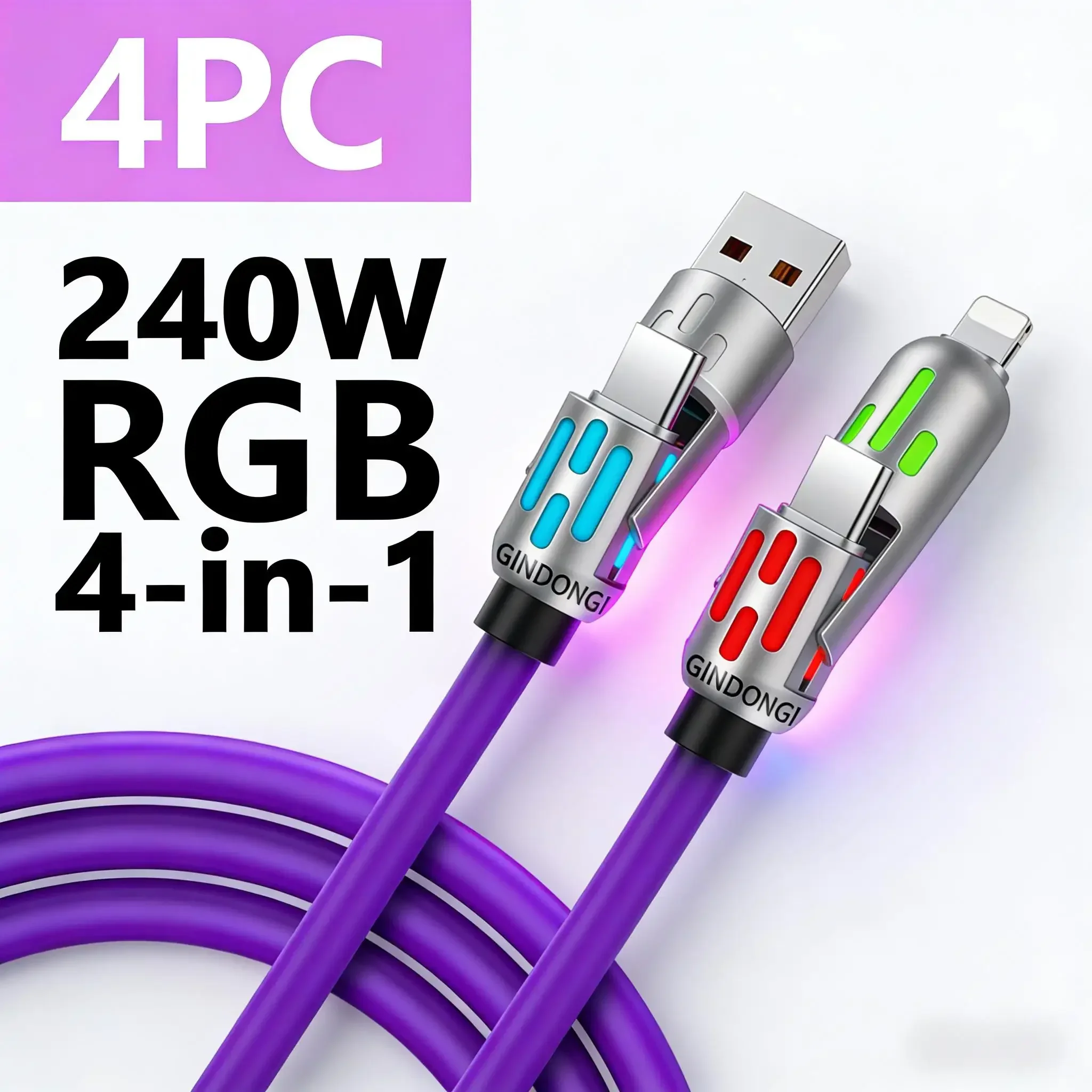 4PCS 240W 4-In-1 Rg…