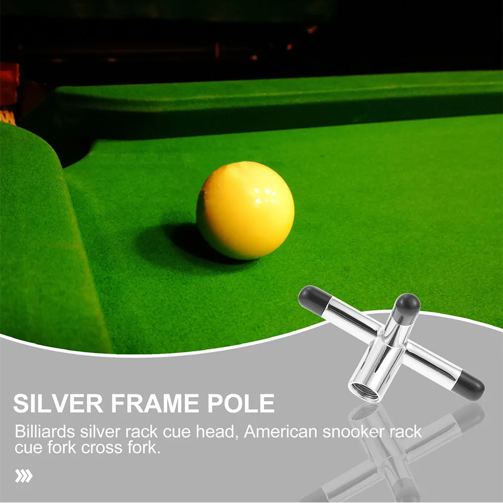 

2Pcs Portable Slip-on Pool Bridge Head Cross Shape Metal Cue Bridge for Snooker Billiards Easy Cue Case Stable