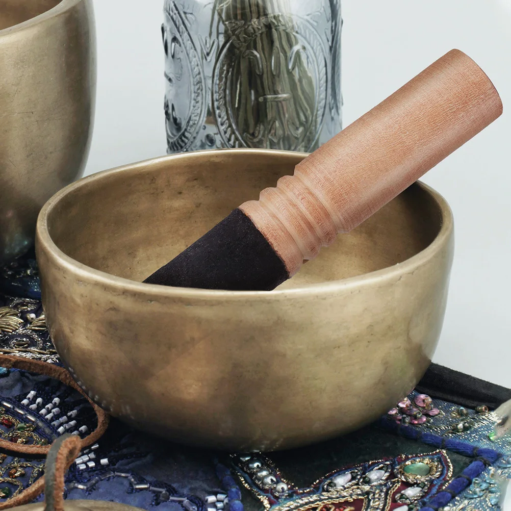 

2Pcs Wooden Sound Bowl Mallet Synchronize Vibrations Mind Body Grounding Ease Birthday Present Singing Bowl Mallet