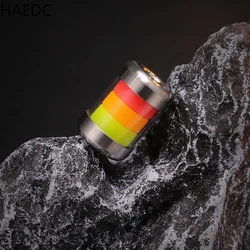 Titanium Glow-in-the-Dark Pendant Outdoor Parachute Rope Lanyard EDC Keychain Pendant Knife Beads