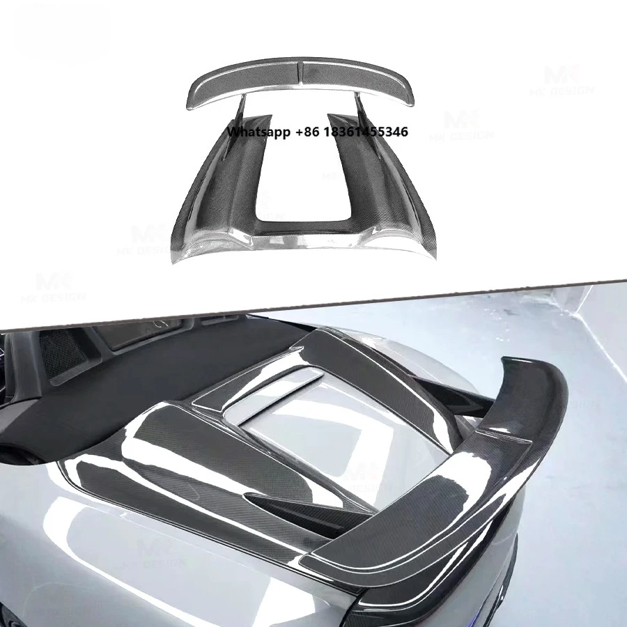 

High Quality Carbon Fiber Hump Rear Spoiler GT Style Wing for 718 981 982 Convertible Wing Upgrade Auto Part Car Styling