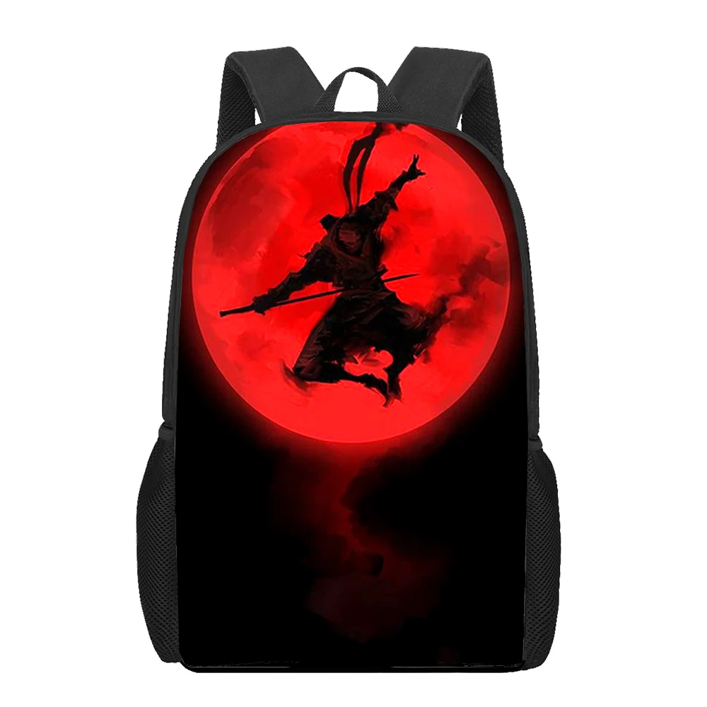 Samurai 3d impressão saco de escola conjunto para adolescente meninas primária crianças mochila sacos livro crianças mochila mochila mochila mochila infantil