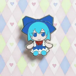 touhou fumofumo cirno anime  enamel pin