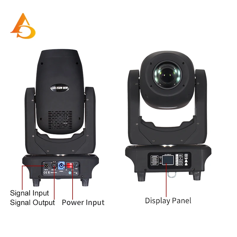 250W beam moving head light RGB 3 in 1 stage light nightclub DJ Merry Christmas spotlight LED light DMX party light