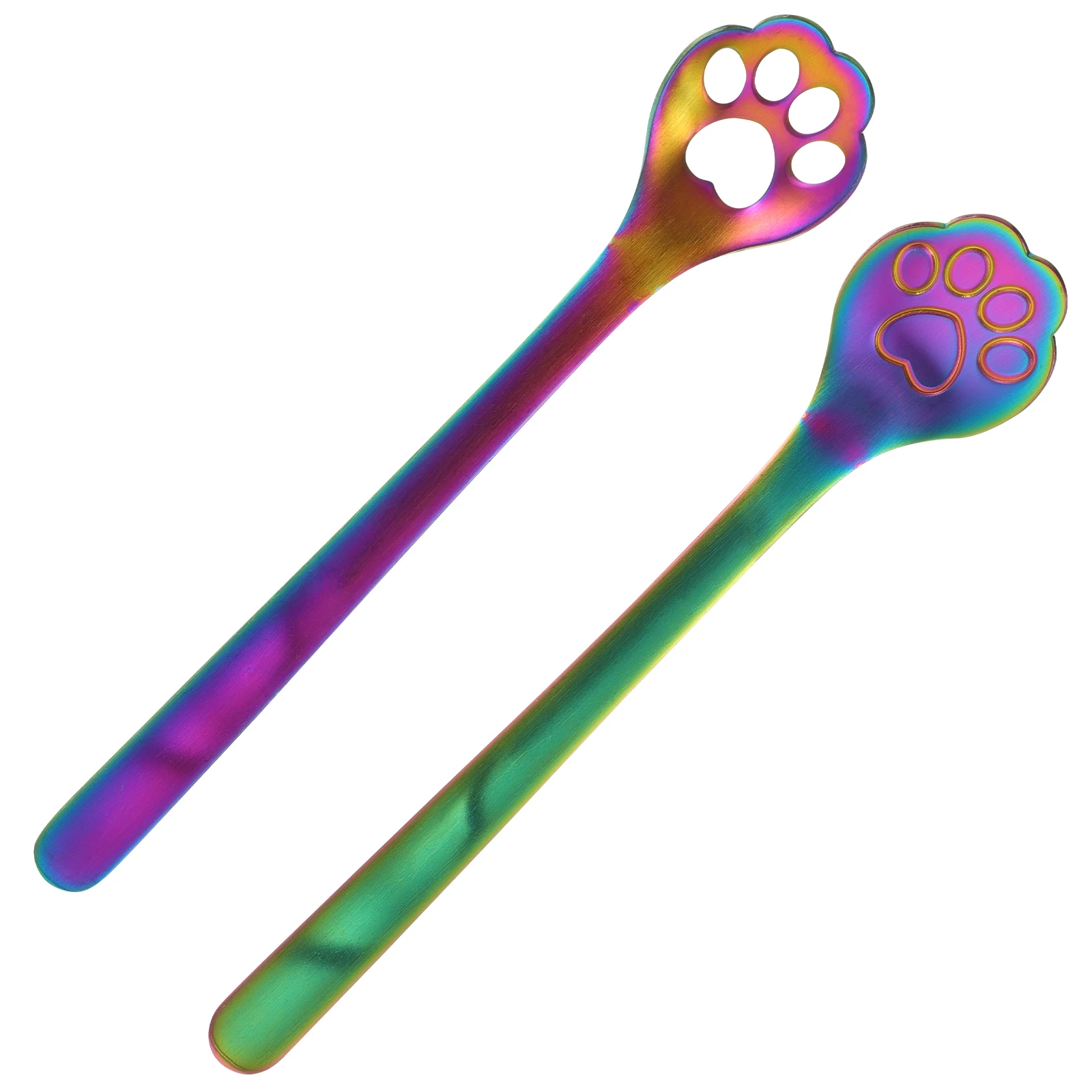 

Stainless Steel Spoon Coffee Dessert Long Handle Metal Spoons Kitchen Utensils Portable Cake Spoon For Ice Cream Easy