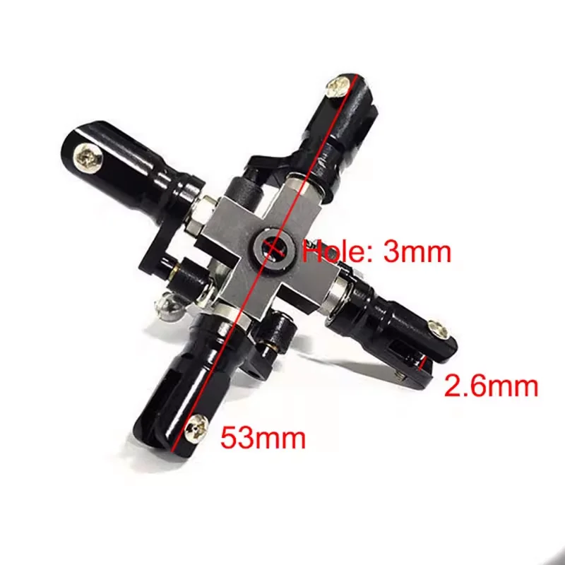 مجموعة دوار ذيل هواية RC لطائرة هليكوبتر 450 Pro/450L/480 3/4 شفرات متوافقة مع ملحقات أجزاء هواية عمود الذيل 3 مم #6