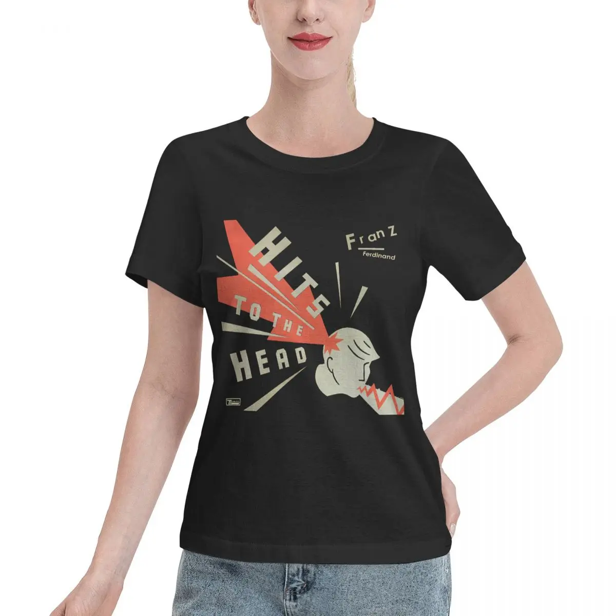 Wardrobe Essential Franz Ferdinand Hits To The Head Women's T-shirt Aesthetic Outfit Summer Women Top