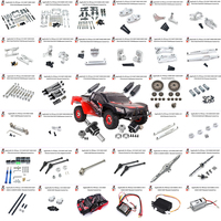 Wltoys-engranaje Diferencial Delantero Y Trasero Para Coche Teledirigido, Piezas De Metal Mejoradas, 12428, 12427, 12423, 12429