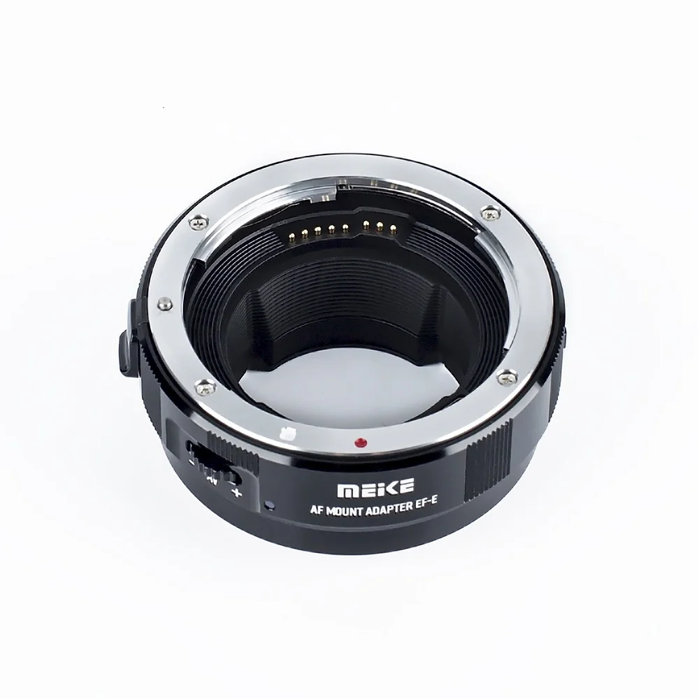 Meike MK-EFTE-B Metal Auto Focus Lens Adapter Ring for Canon EF EF-S Lenses to Sony E-Mount A7SII A9 A7RIII A7III A7IV A6000 A7