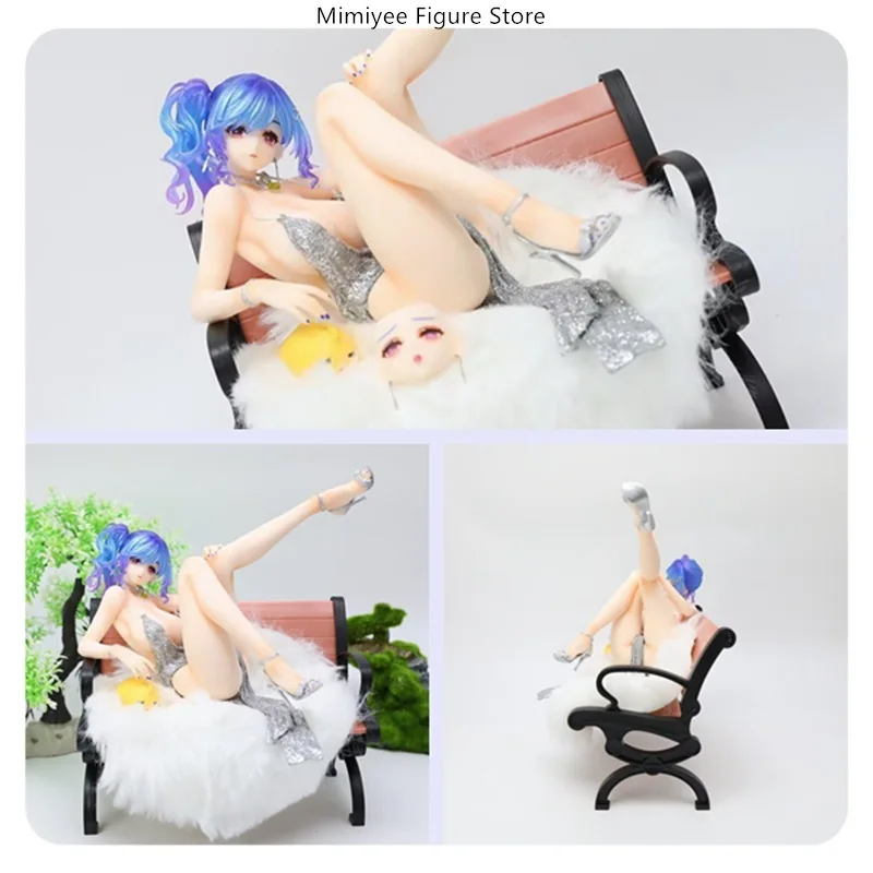 

Фигурка Azur Lane St. Louis 20,3 см, сидящая на диване, вечернее платье, статуя, украшение для рабочего стола, коллекционный подарок