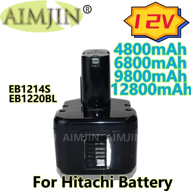 Remplacement Electric Tool Battery 4.8/6.8/9.8/12.8Ah 12V For Hitachi EB1214S EB1212S EB1220BL WR12DMR DS180F3 DH15DV DS12DVF3