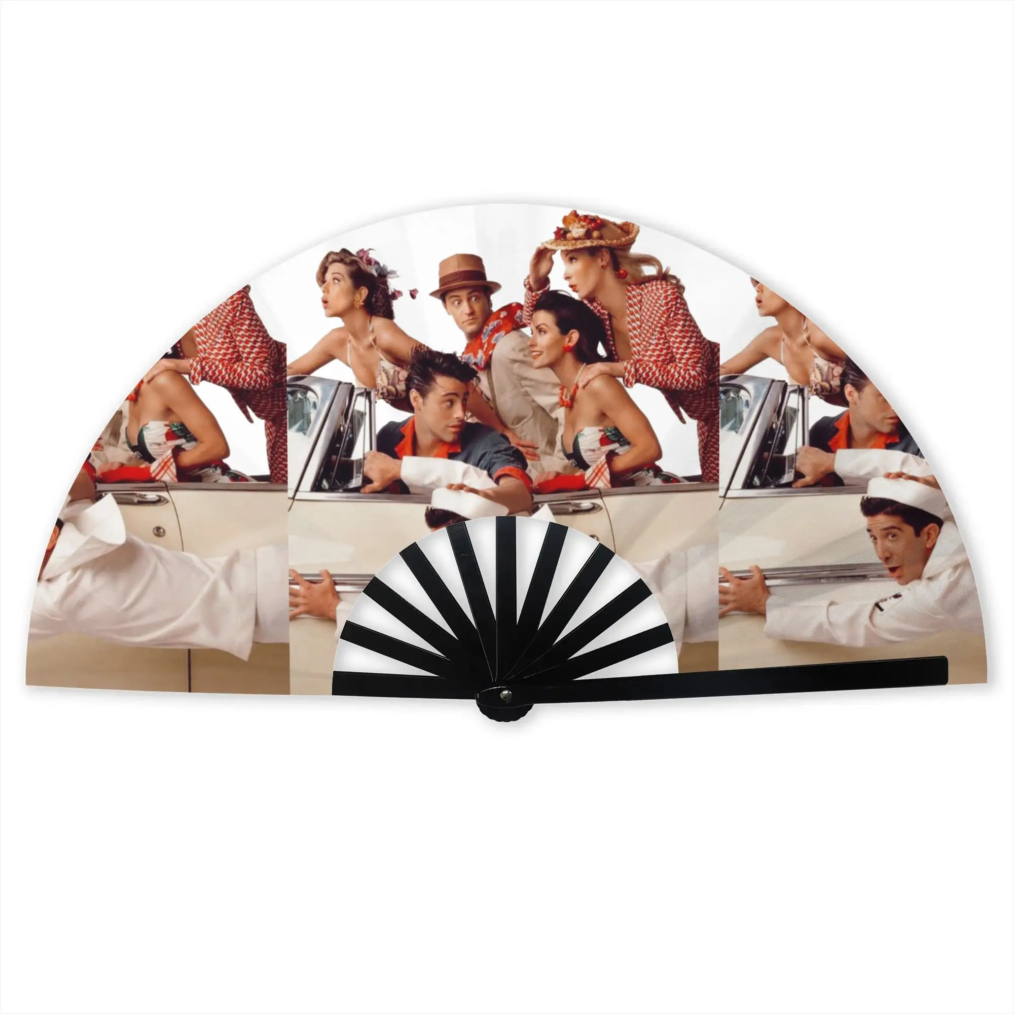 Personalised Funny TV Show Friends Promotional Gift Hand Fan Event Souvenir  Durable Folding Fans Novelty Bulk Pack Fan