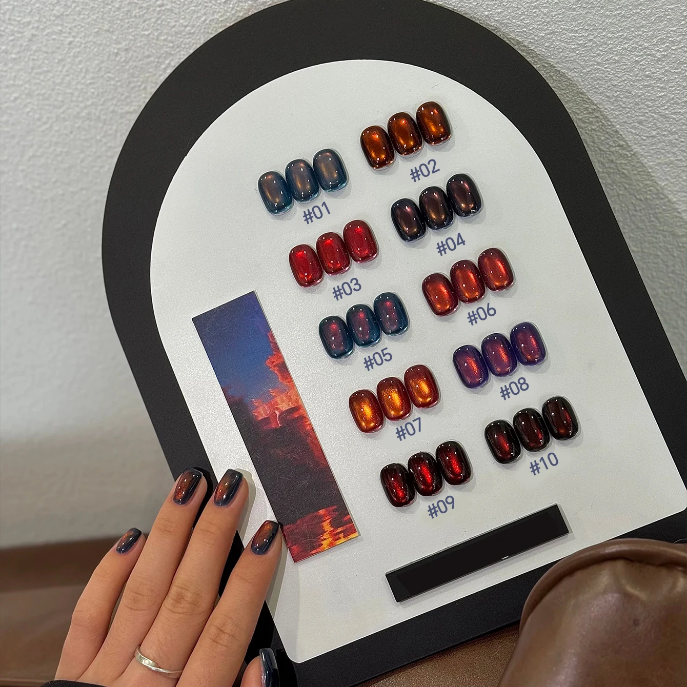 MIANEL Brown Blue Nail Gel Cat eye Semi Permanent Nail Art Soaking UV LED Nail Salon DIY Nail Salon Gel For Spring And Summer image 6