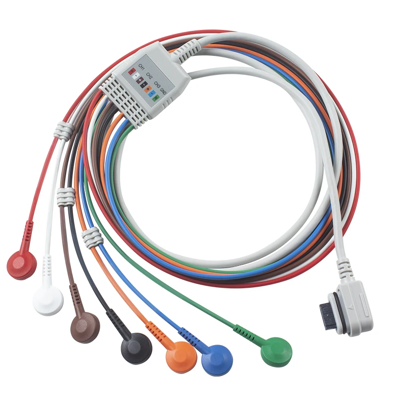 Compatible 2008594-002 7-Lead ECG Telemetry Patient Cable Seer Light