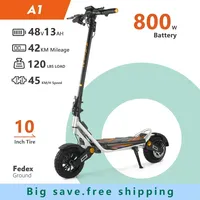 Kukirin A1 Electric Scooter, 800W Motor, 48V 13Ah Battery, Electric Scooter, Max Speed 45KM/H, 45KM Range, Folding Scooter