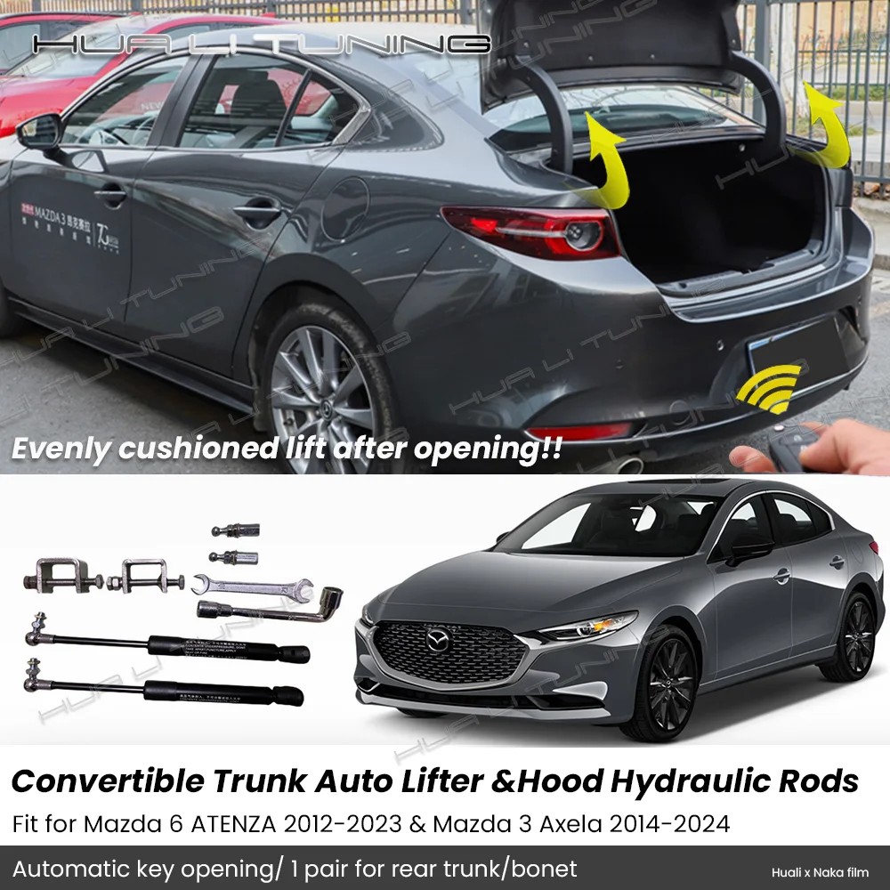 

For Mazda 3 Axela BM BP & Mazda 6 Atenza 2012-2024 Tailgate Auto-Lift Assist Trunk Shock &Front Bonet Damper,Auto Accessories