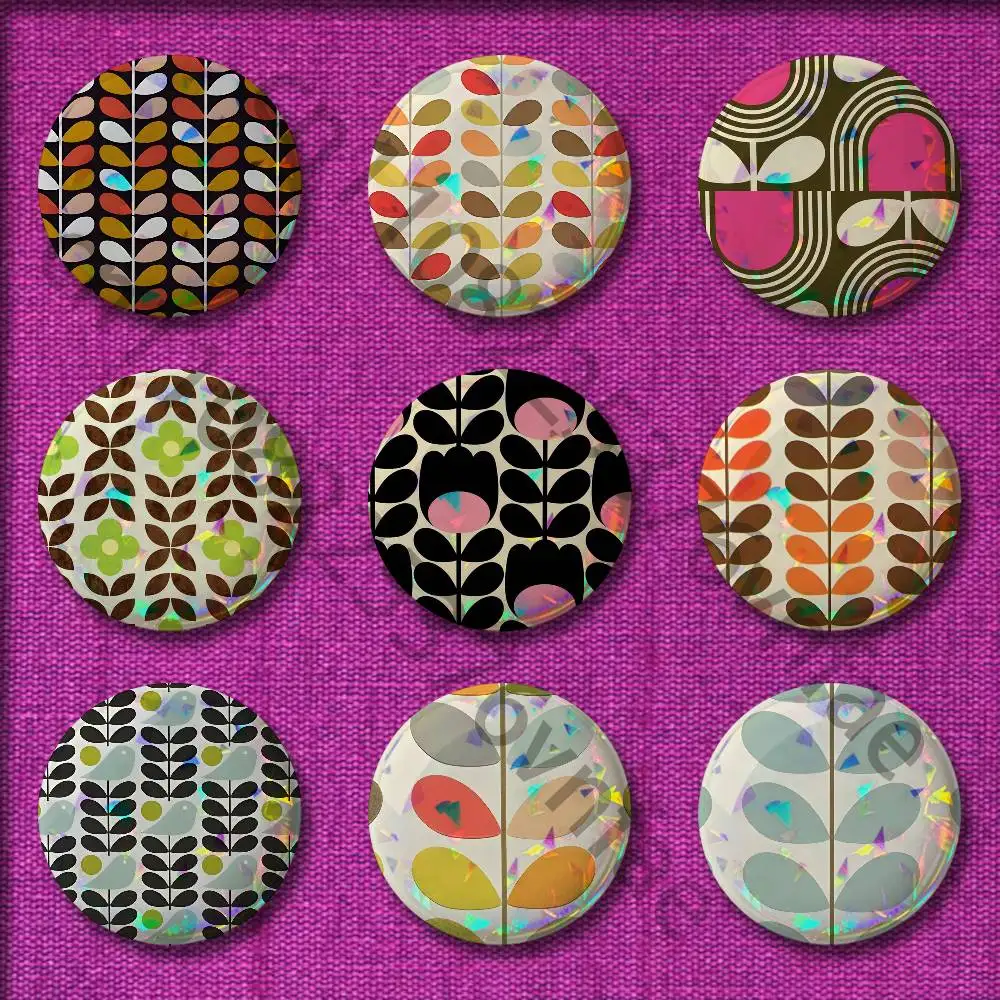 

Multi Stem Orla Kiely Folio Badges 32mm 25mm 44mm 75mm 58mm Round Pin Brooch Hat Cap Souvenir Cosplay Gift Decorations