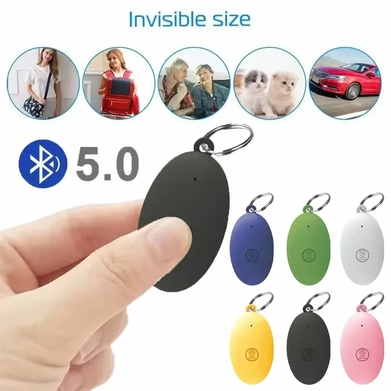 Mini GPS Tracker Fashion Pets Dog Smart Bluetooth GPS Tracker Anti-lost Alarm Tag Wireless Child Bag Wallet Key Finder Locator