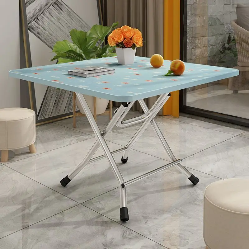 

Table folding household dining table simple rental house foldable student dormitory small table simple square