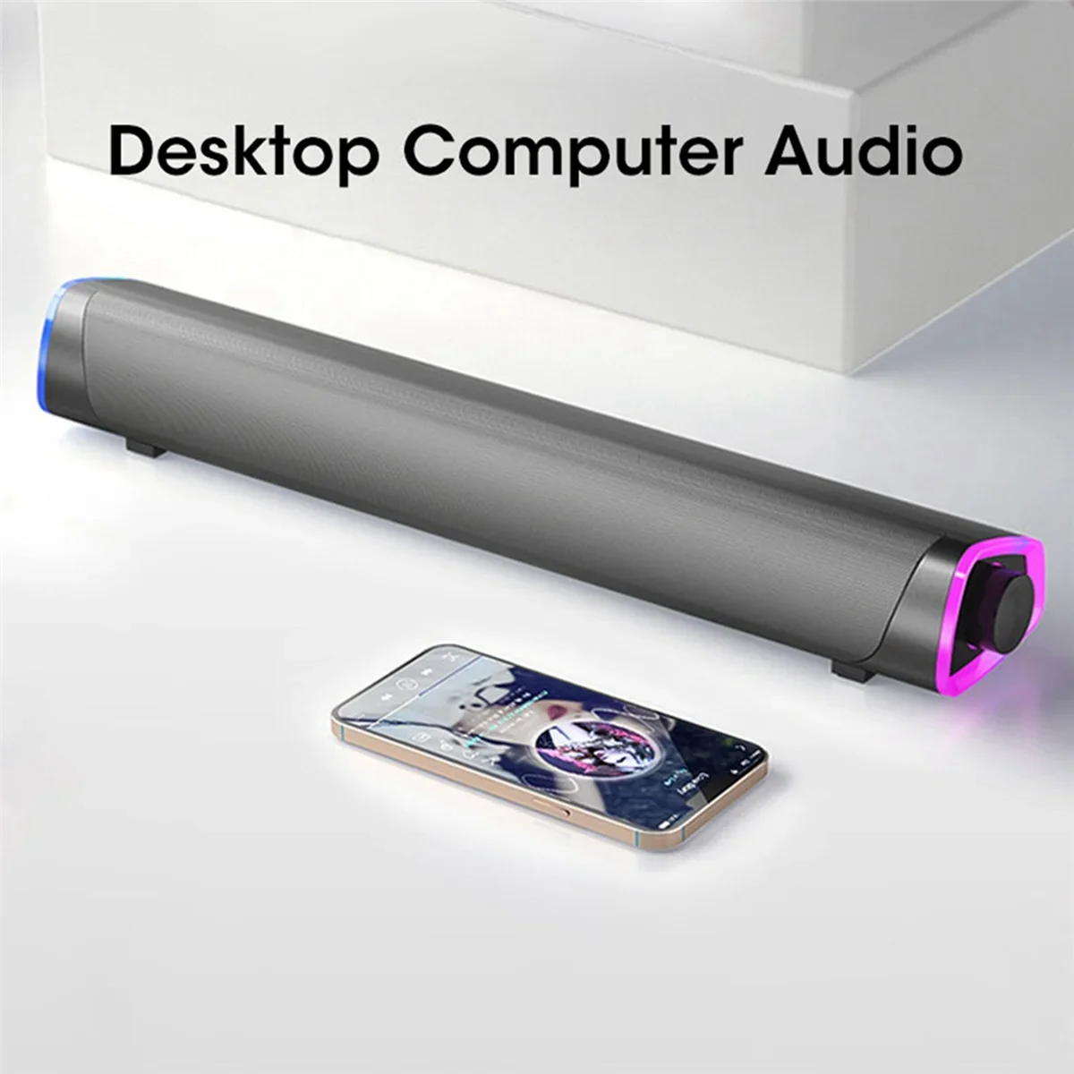 

4D компьютерный динамик, стереозвук, сабвуфер, Bluetooth-динамик для Macbook, ноутбука, ПК, музыкальный плеер (белый) XY