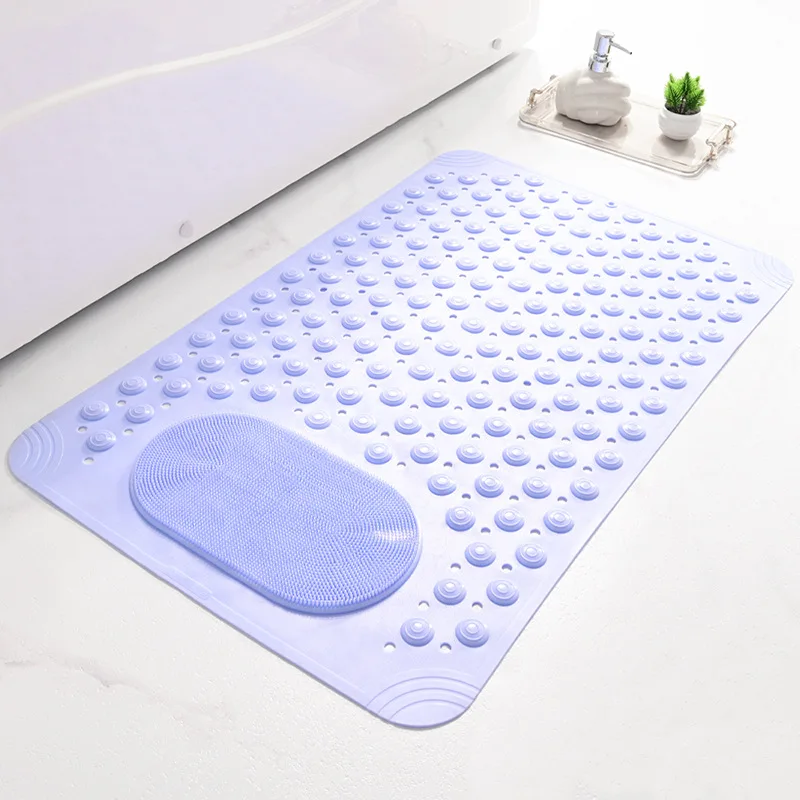 Silicone massage bathroom non-slip floor mat bathroom shower room anti-fall suction cup mat bathroom toilet pvc foot mat