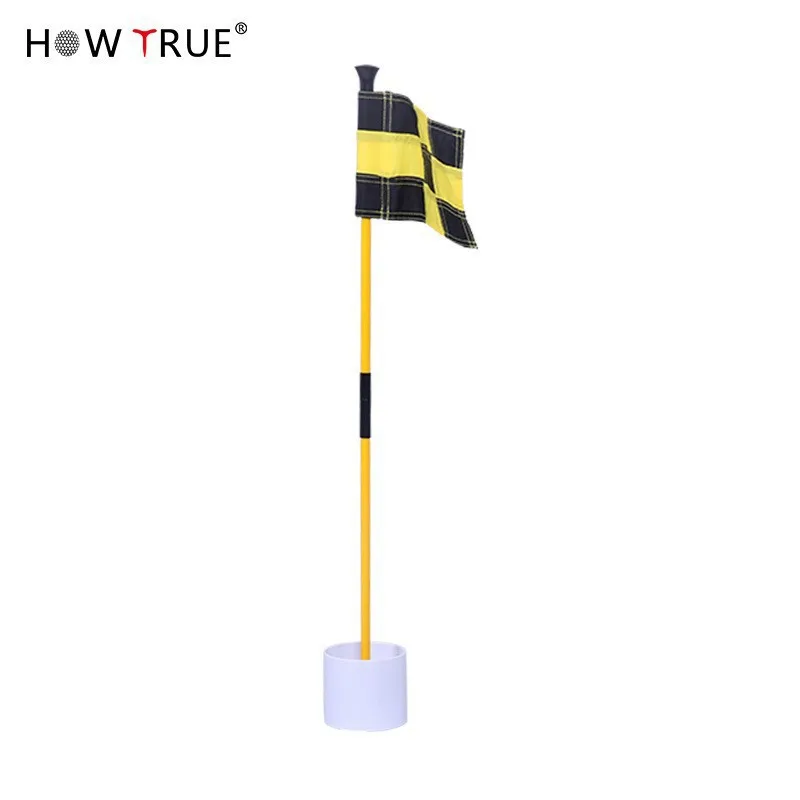 81CM Backyard Practice Golf Hole Pole Cup Flag Stick Golf Putting Green Flagstick Golf Flag and Flagpole Golf Hole New