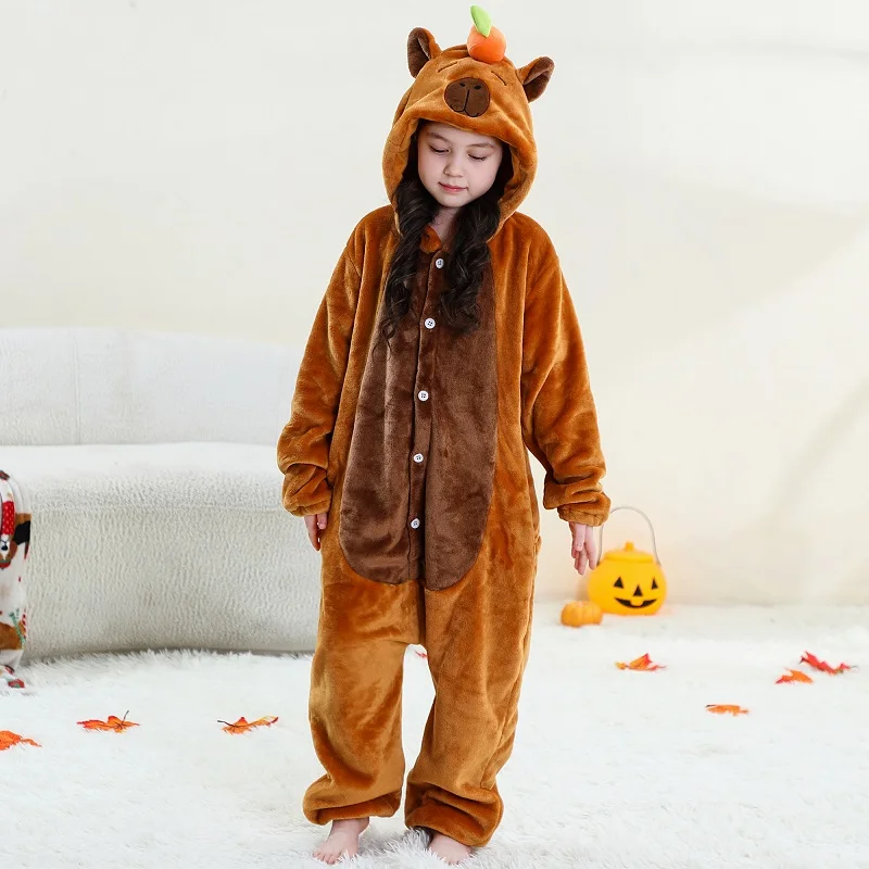 MICHLEY Löwen-Kinder-Schlafsack, Flanell-Decke, Schlafanzug 3-12 Jahre, Kapuzenpyjama, Kostümkleidung, Jumpsuit für Jungen und Mädchen – Detail 25