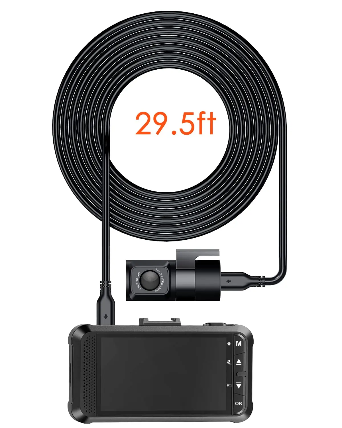 Vantrue 29.ft Rear Camera Cable for N4, X4S Dash Cam, Compatible with SUV/ Pickup/Trucks/Minivan/Sedans/Trailers