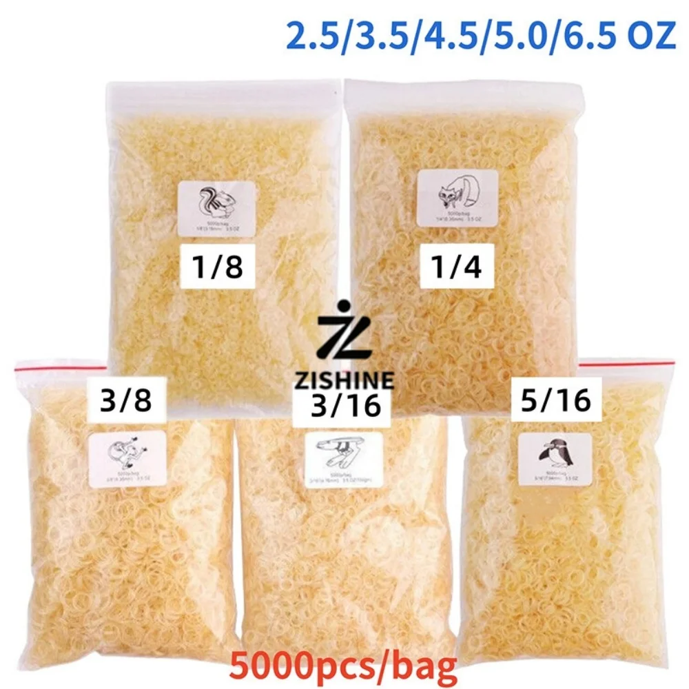 5000Pcs Dental Orthodontic Rubber Bands Elastic Ties Zoo Animal 1/8 3/16 1/4 5/16 3/8 Inch 2.5 3.5 4.5 5.0 6.5 Oz Braces Tools