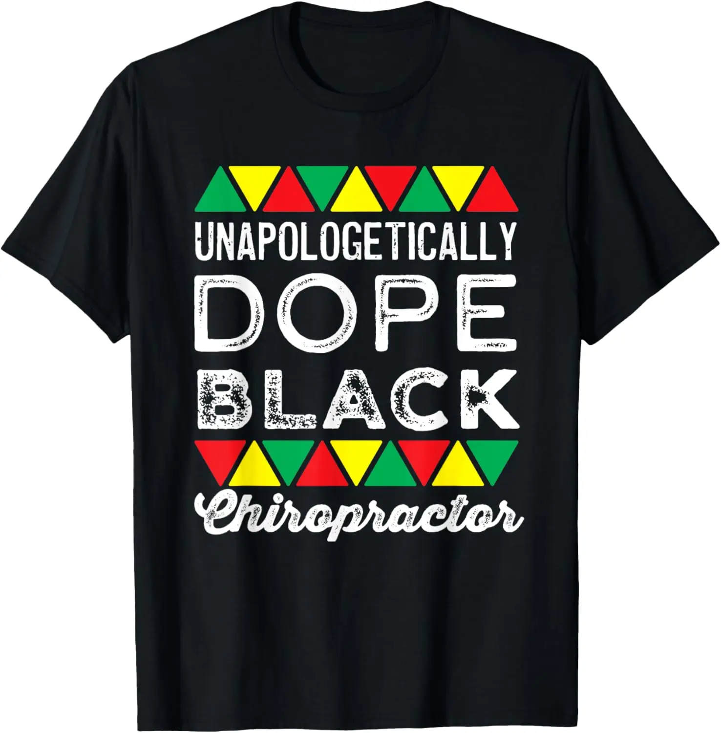 

Черная афроамериканская футболка Unapologetic Dope с хиропрактором