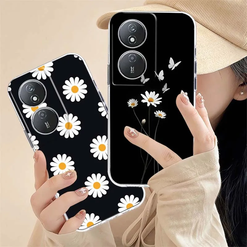 Funda para Teléfono Daisy Art Pattern Beauty For Honor Magic 8 7 6 5 4 3 400 200 100 90 80 70 50 9X Pro Flat GT Smart Lite