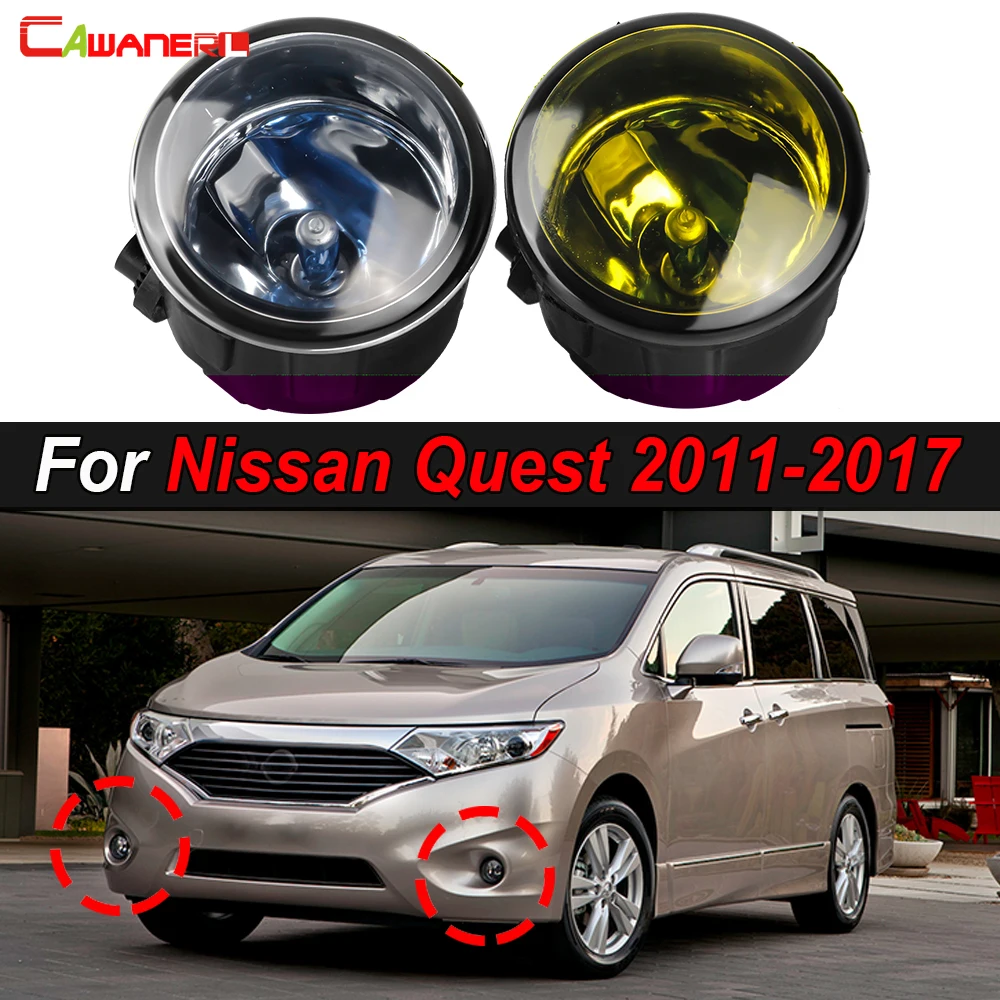 

2 X 55W 100W Car Fog Light Glass Cover Lampshade and LED Halogen Bulb H11 For Nissan Quest 2011 2012 2013 2014 2015 2016 2017
