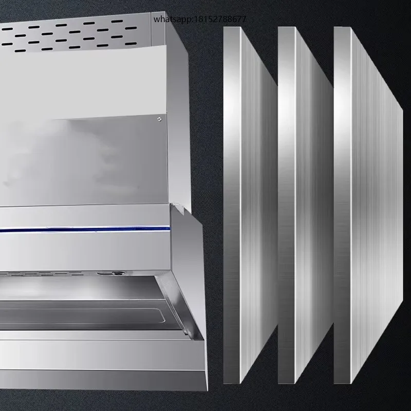 Low-Altitude Oil Fume Purification Stainless Steel High Suction Smart Commercial Range Hood