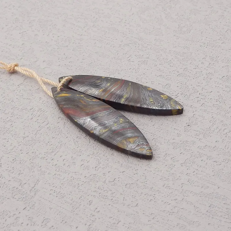 Natural Stone Iron Tiger Eye Earring Beads for Women,Semi-Precious Stones Earring Beads for Jewelry Making