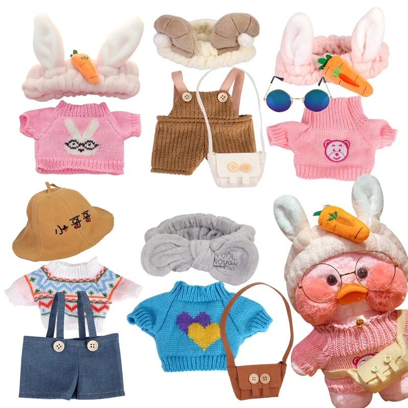 Duck Clothes Plush Doll Clothes Suit for Duck 30 cm Morning Lalafanfan Clothing Set Stuffed Animals Accessories Flifan Clothes