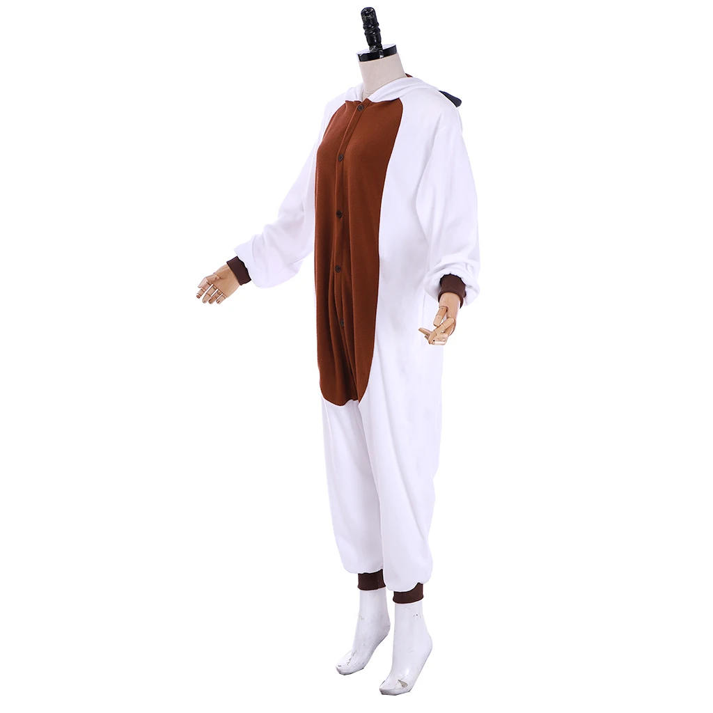 Appa Cosplay the Last Airbender Jumpsuit Pajamas Unisex Hoodie Sleepwear Cow Design Rompers Homewear Evening Party Outfit