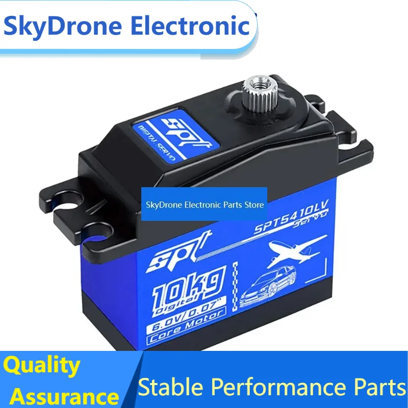 SkyDElSPT 5410LV 180 10kg Metal Gear Standard Digital Servo For RC Car FPV S 1:10 1:12 Fix-wing Robot Fixed Wing Aircraft
