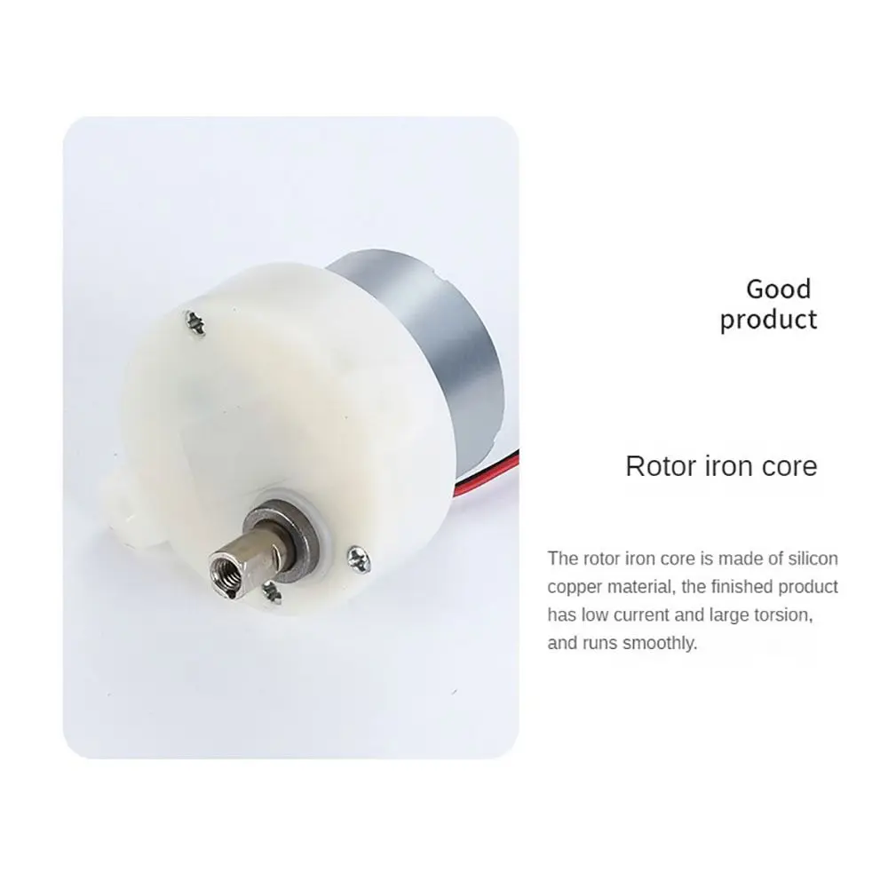 4Pcs 3V 6V Micro Gear Motor 5-100RPM Low Speed High Torque DC Geared Motor Reversible Mute Plastic Gear Mini Electric Motor
