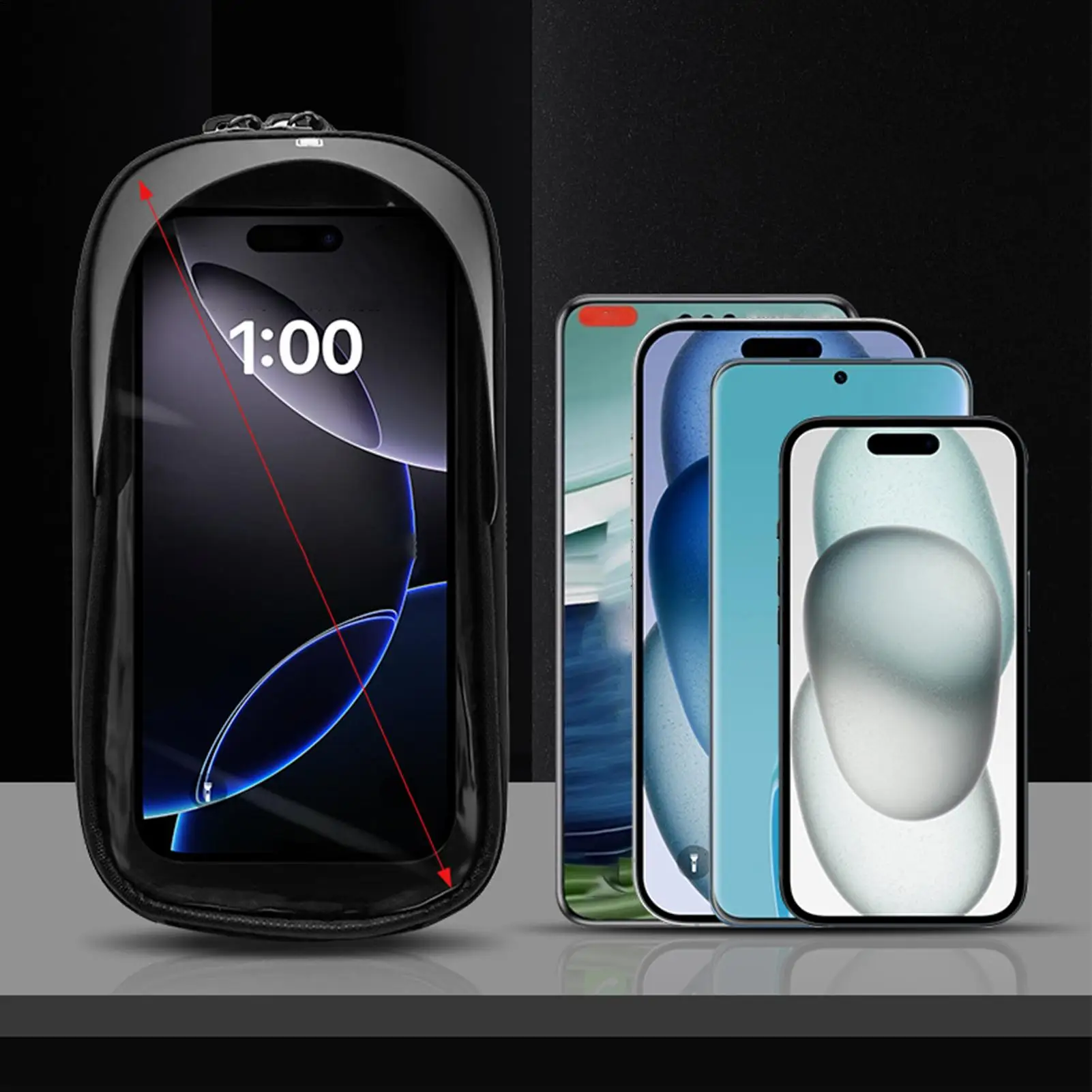 

Сумка на раму, большой держатель для телефона с сенсорным экраном, велосипедная сумка, верхняя трубка для хранения для дороги, горного города, езды на велосипеде, электрический скутер для мужчин и женщин