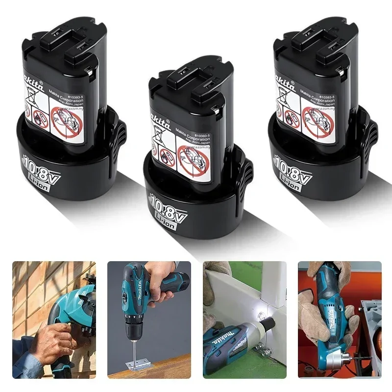 ماكيتا 10.8 فولت بطارية BL1013 BL1020 BL1030، DF030D ماكيتا 10.8 فولت/12 فولت شاحن، أداة بديلة 10.8 فولت ماكيتاباتري BL1030