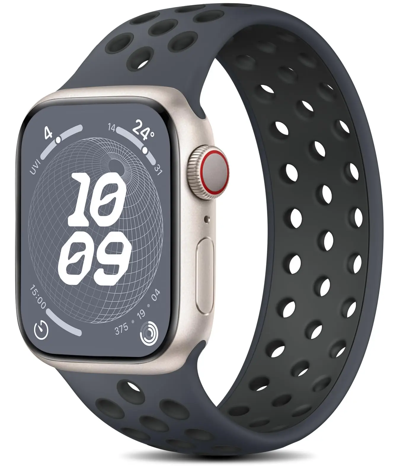 Solo Loop für Apple Watch Armband 45mm 44mm 40mm 41mm 49mm Elastisches Silikonarmband iWatch Series 12 11 10 9 Ultra 4 3 2 SE Band
