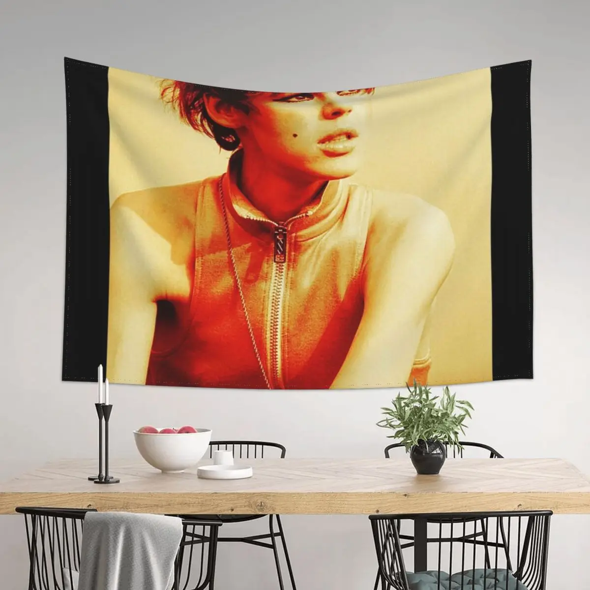 

Edie Sedgwick Andy Warhol Photography Fashion Icon sixties Tapestry Korean Room Decor Outdoor Decoration Tapestry