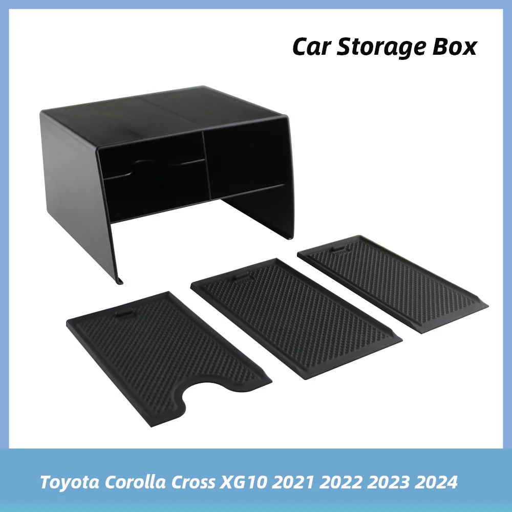 

For Toyota Corolla Cross XG10 2021 2022 2023 2024 LHD Car Center Console Organizer Storage Box Container Packing Accessories
