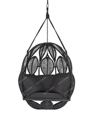 Bird's Nest Hanging Chair Swing Basket Rattan Outdoor Patio Indoor Floor-to-ceiling Home Cradle Balcony Single Large Hammock