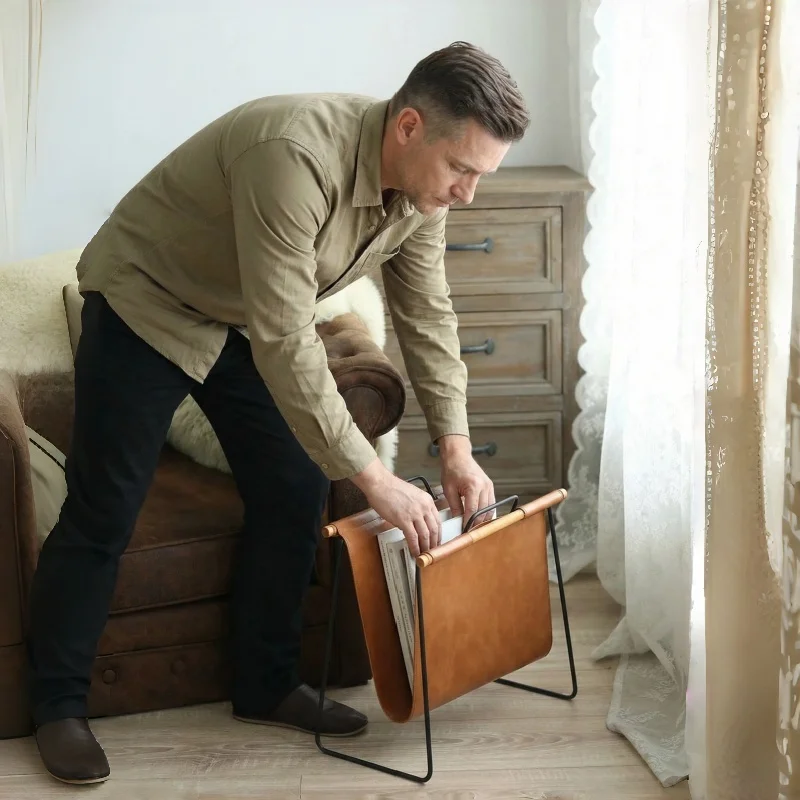 Office Decorative Magazine Newspaper Rack Metal Floor Data Storage Holder For Bedroom Study Living Room Magazine Holder Stand