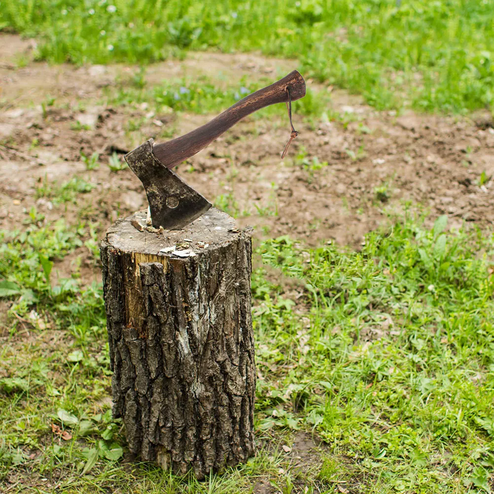 قطعتان من مقبض الخشب البديل لفأس صغير، بناء من الخشب الصلب القوي، مثالي لإصلاح أدوات التخييم والحديقة والحطب الخارجية #3