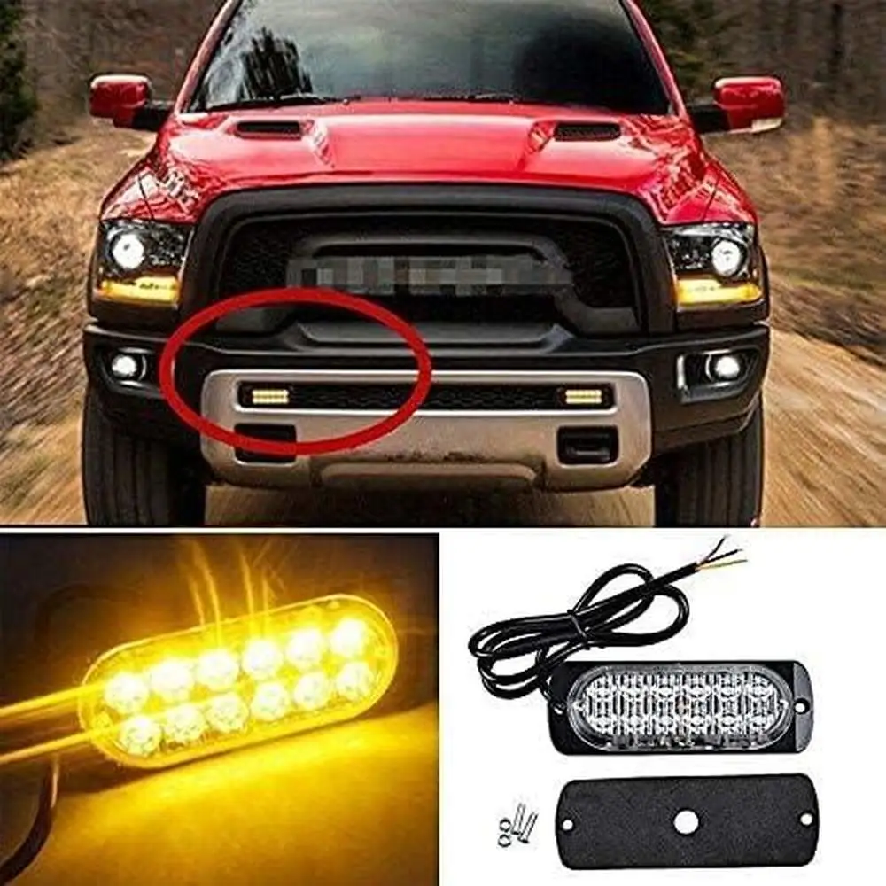 

12LED Car Warning Flashing Light Car Styling DRL Daytime Running Lamp Auto Led Fog Light Turn Signal Driving Headlight