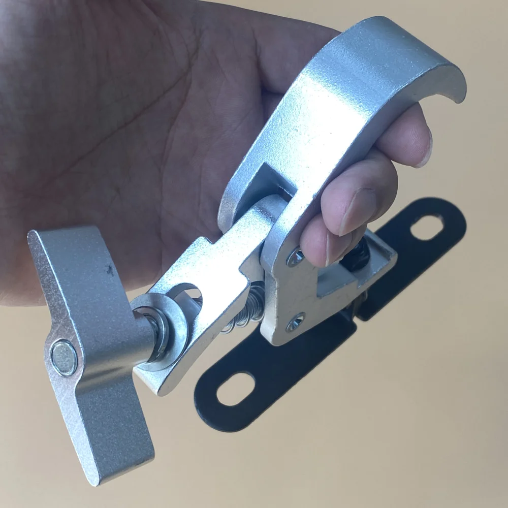Abrazadera de armazón de cabeza móvil, gancho de montaje de 105-115mm, abrazaderas plegables de aluminio para escenario móvil, soporte de armazón de